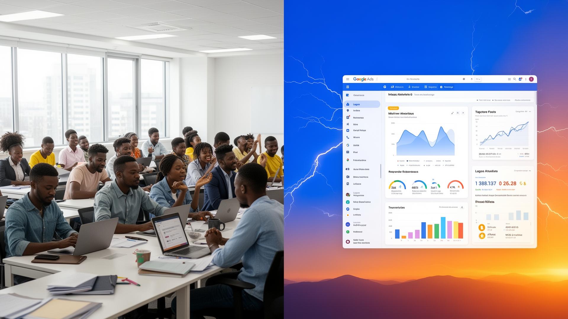 Ordrupt training studio in Lagos with performance dashboards